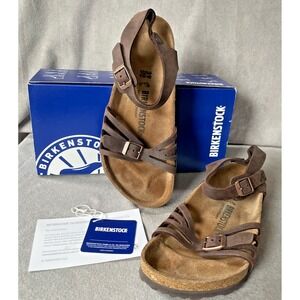 Birkenstock Sandals Women's Bali Brown Habana Oiled Leather 39 Reg Fit